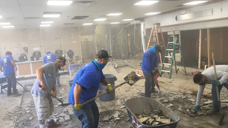 SOS technicians on a restoration job